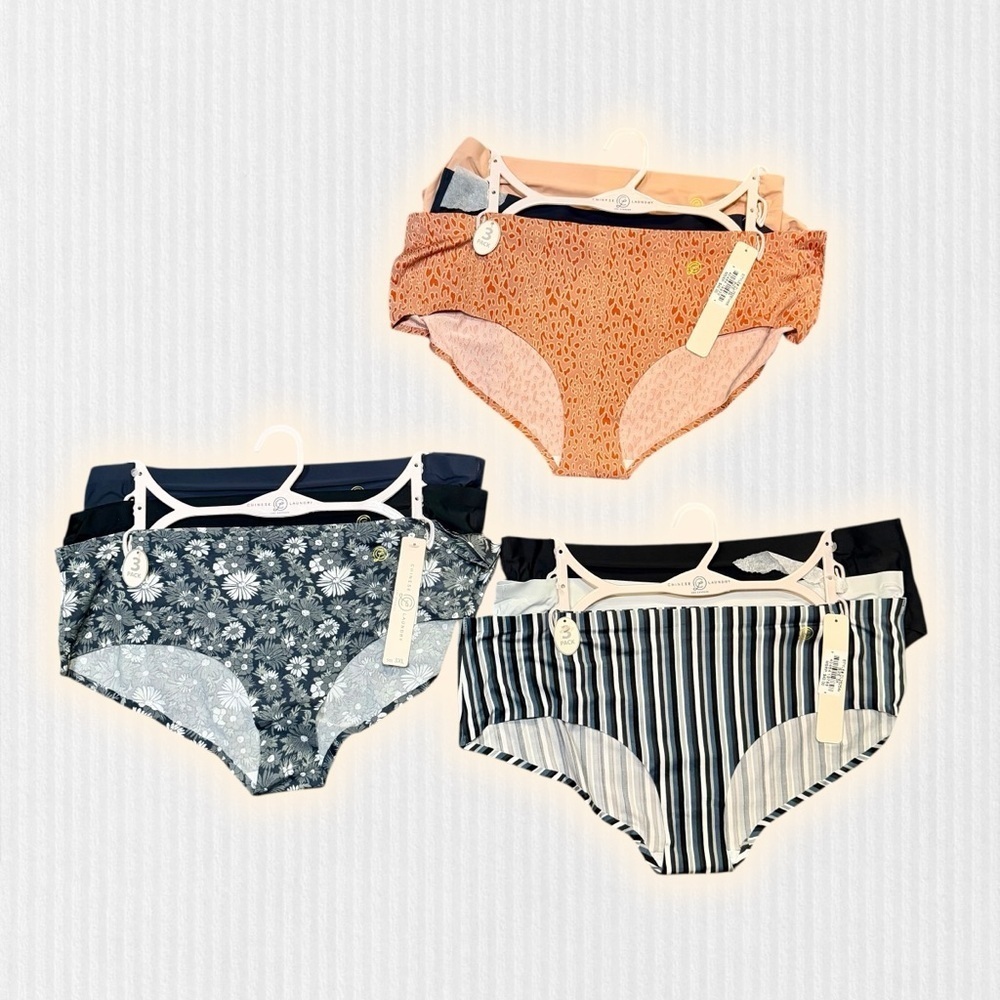 NWT Chinese Laundry Mid-Rise Briefs Panties 3 Packs of 3 each (9 total) Size 3XL